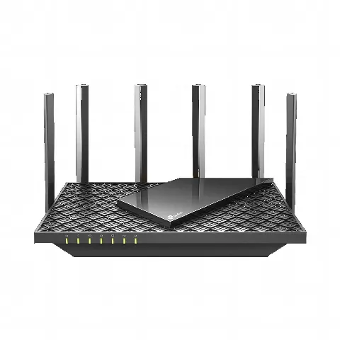 Router WiFi 6 Doble Banda / AX5400 MU-MIMO 4X4 y OFDMA / 1 puerto WAN 10/100/1000 Mbps / 4 puertos LAN 10/100/1000 Mbps / 1 puerto USB 3.0 /  6 potentes antenas / Administración App (Tether) o Página web / Protección HomeShield