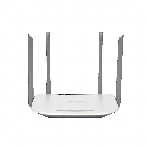 Router Inalámbrico ISP doble banda AC, 2.4 GHz y 5 GHz Hasta 1167 Mbps, 4 antenas externas omnidireccional, 3 Puertos LAN 10/100/1000 Mbps, 1 Puerto WAN 10/100/1000 Mbps