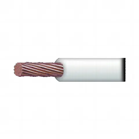 Cable Eléctrico de Cobre Recubierto THW-LS Calibre 12 AWG 19 Hilos Color Blanco (100 metros (328 ft))