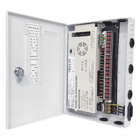Fuente de Alimentación / 18 Canales / 20 A / 11-15 VCC / 250 W / Filtro de Ruido por Canal / Doble Ventilador