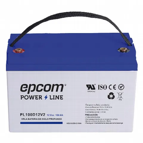Batería AGM-VRLA / 12 Vcc / 100 Ah / Ciclo Profundo / Terminales T4 / Carcasa UL94-HB