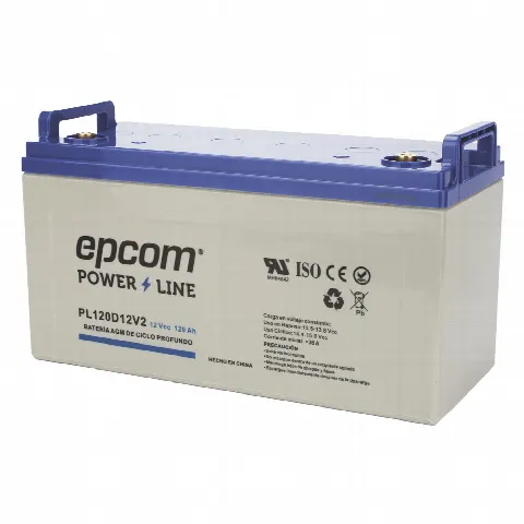 Batería AGM-VRLA Ciclo Profundo / 12 V / 120 Ah / Terminales M8 / Carcasa UL94-HB