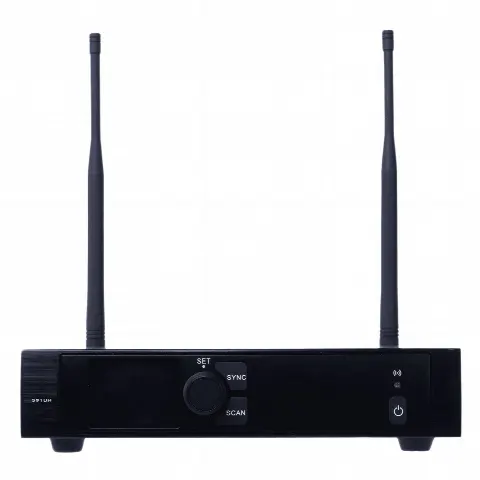 Receptor Inalámbrico / U-Band 540-690 MHz / Modulación PI/4-DQPSK / Pantalla TFT-LCD 2.2" / Salida Balanceada XLR y BNC / Encripción de Audio / Escaneo de Frecuencia