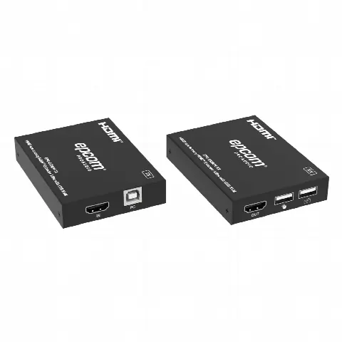 Extensor HDMI con KVM / 1080p@60Hz / H.265 / 150 m (492.1 ft) sobre Cat5e/6 / HDCP 1.4 / USB KVM / IR 20 Hz-60 kHz / Compatible Switch 1G