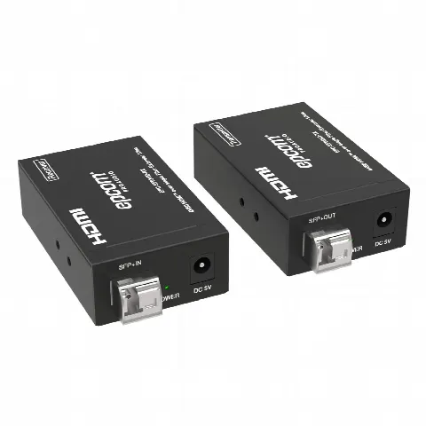 Extensor HDMI sobre Fibra Óptica / 4K2K@60Hz / 4:4:4 / 18 Gbps / Monomodo LC / 10 km (32,808 ft) / HDCP 2.2 / HDR10+ Dolby Vision / Audio 7.1CH