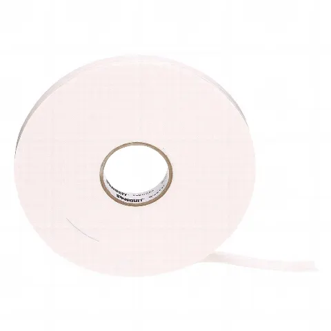 Cinta Doble Cara, con Adhesivo Acrílico, 19.1mm de Ancho, Rollo de 65.5m, Color Blanco