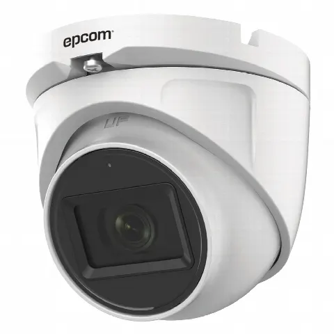 Cámara Domo TURBOHD / 2 Megapixel / Gran Angular 106° / IR 20 m (65.6 ft) / Audio por Coaxitron / IP66 / Metal / Exterior