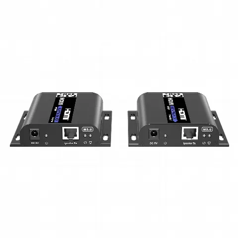 Extensor HDMI sobre IP / 4K@60Hz / Alcance 120 m (393.7 ft) / HDMI 2.0 / HDCP 2.2 / 18 Gbps / Matriz 256x256