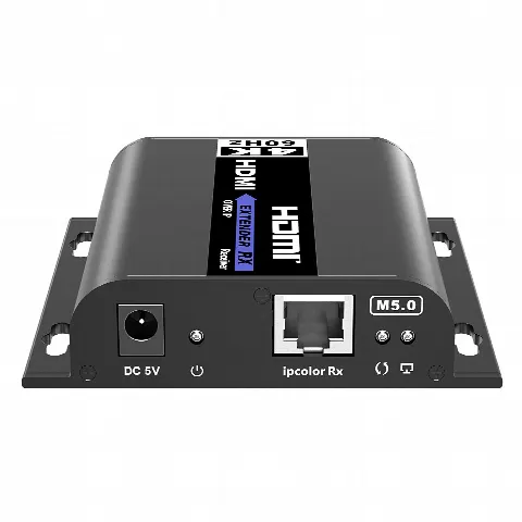 Receptor Extensor HDMI sobre IP / 4K@60Hz / Alcance 120 m (393.7 ft) / HDMI 2.0 / HDCP 2.2 / 18 Gbps / IR Bidireccional / Matriz 256x256