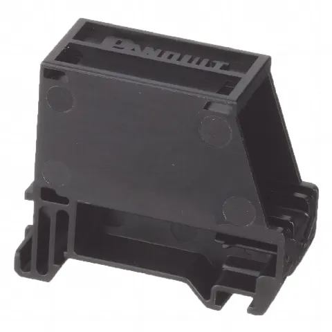 Adaptador de 1 Puerto, Para Conectores Tipo Mini-Com, Blindado, Montaje en Riel Din Estándar de 35mm (1.38 in), Color Negro