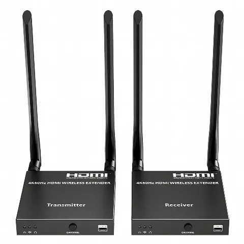 Extensor HDMI Inalámbrico / 4K@60Hz / Resolución 4096x2160 / Tecnología ipcolor STREAM / Banda 5G 5.18-5.24 GHz / Alcance 50 m (164 ft) / Conexión 1 a 4 Pantallas
