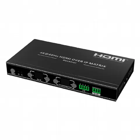Receptor HDMI sobre IP / 4K60 Hz / 120 m / 18 Gbps / Videowall / 393 ft
