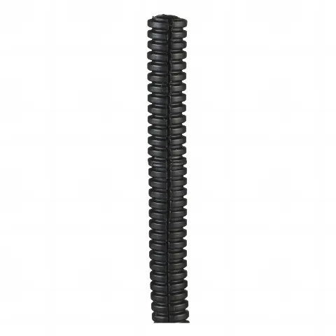 Tubo Corrugado Abierto para Protección de Cables, .38in (9.7 mm) de Diámetro, 30.5 m de Largo, Color Negro