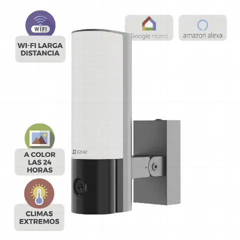 Cámara IP Bala / 4 Megapixel / Wi-Fi 2.4 GHz / IR 10 m (32.8 ft) / Luz LED 700 lm / Audio Bidireccional / IP67 / Exterior