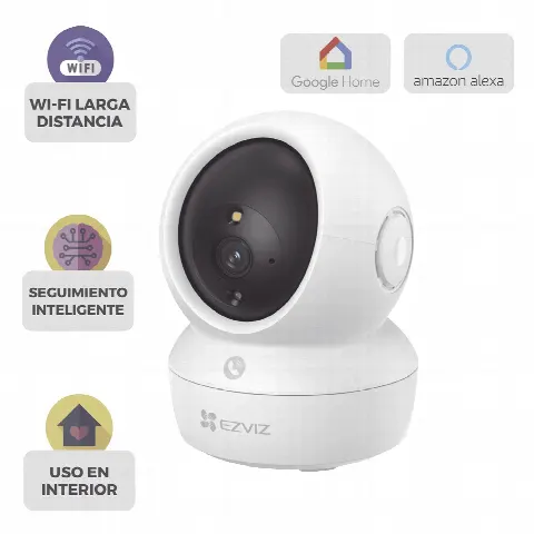 Cámara PT IP / 3 Megapixel / Wi-Fi Dual Band / Zoom Óptico 4x / IR 10 m (32.8 ft) / Audio Bidireccional / MicroSD 512GB