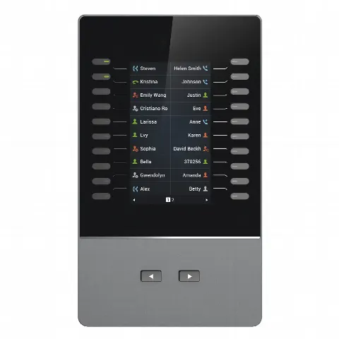 Módulo de Extensión IP / Pantalla LCD 4.3" / 272 x 480 píxeles / 40 Contactos por Módulo / Hasta 160 Líneas en Cascada / BLF y Conferencia