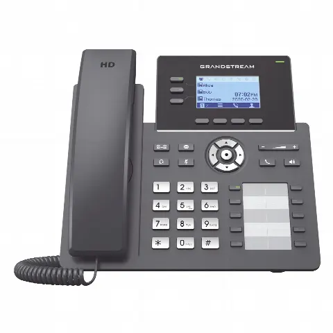 Teléfono IP Carrier-Grade / 3 Líneas SIP / 6 Cuentas / 10 Botones BLF / Gigabit PoE / Codecs Opus / IPv4/IPv6 / Gestión en la Nube