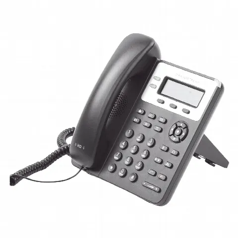 Teléfono IP / 2 Líneas SIP / Audio HD / LCD 132x48 Retroiluminada / Dual Ethernet 10/100 Mbps / Conferencia 3 Vías / 3 Teclas XML Programables