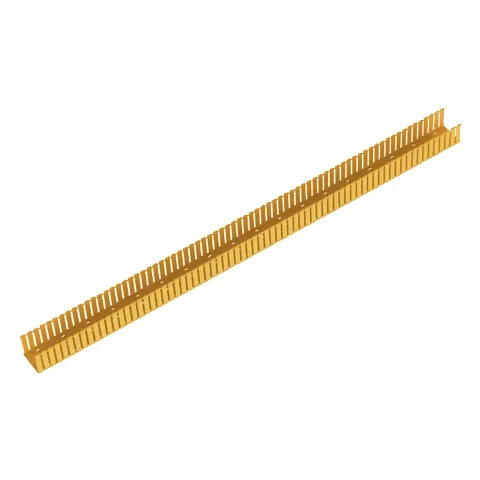Canaleta Ranurada de PVC sin Tapa, Fiber-Duct?, 4 in de Ancho, 4 in de Alto y 1828.8 mm de Largo, Color Amarillo