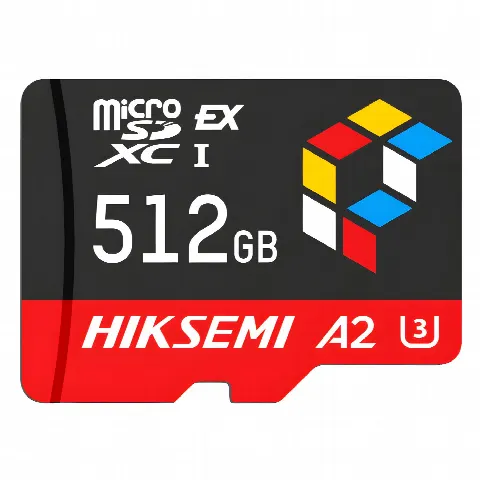 Tarjeta microSD Express / 512 GB / 900 MB/s Lectura / 620 MB/s Escritura / PCIe Gen 3x1 + NVMe / U3 A2 EX / -25°C a 85°C (-13°F a 185°F)