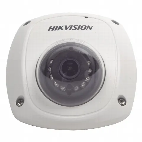 Cámara Móvil Mini Domo IP / 2 Megapixel / Full HD 1080P / Gran Angular 2.8 mm / IR 10-20 m (32.8-65.6 ft) / WDR 120 dB / IK07 / Conector Tipo Aviación PoC / Interior