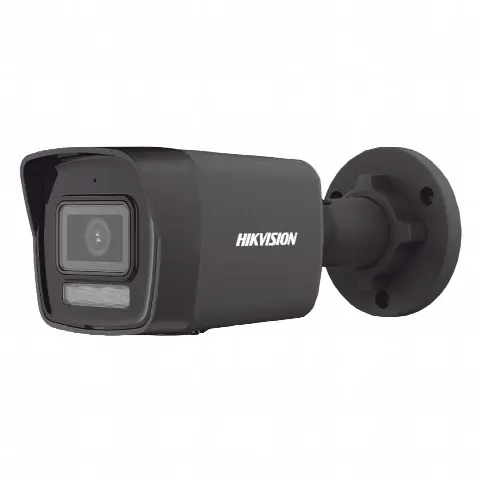 Cámara Bala IP / 4 Megapixel / Dual Light 30 m (98.4 ft) / Lente 2.8 mm / 98° / Audio / IP67 / PoE / Negro / Exterior