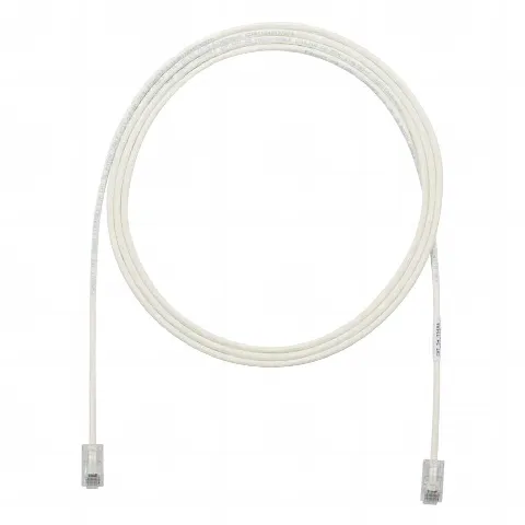 Cable de Parcheo UTP Cat6A, CM/LSZH, Diámetro Reducido (28AWG), Color Blanco Mate, 20ft