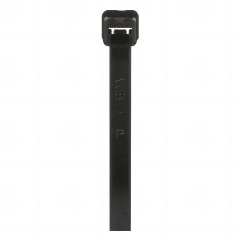 Cincho de Nylon 6.6 de Bloqueo, 188 mm largo x 4.8mm ancho, Color Negro, Exterior Resistente a Rayos UV, Paquete de 1000pz