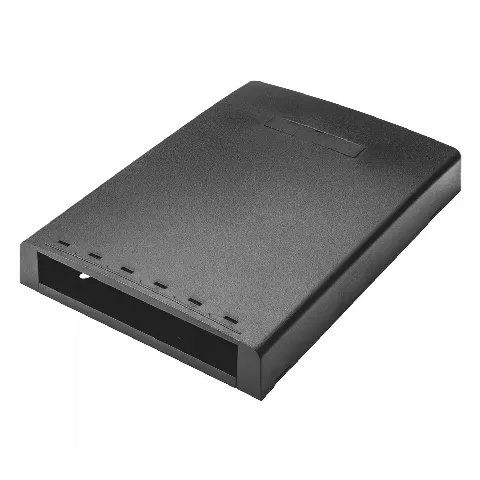 Caja de Montaje en Superficie, Con Accesorio para Resguardo de Fibra Óptica, Para 6 Módulos Mini-Com, Color Negro
