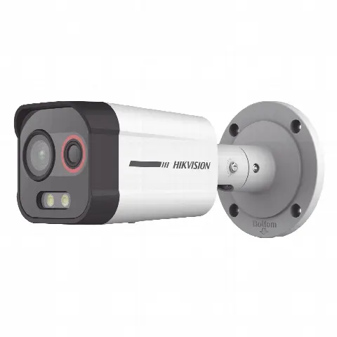 Cámara Bala IP Biespectral Térmica y Óptica / Análisis VCA Perimetral / Térmica 96 x 72 / Óptica 4 MP ColorVu / IR 30 m (98.4 ft) / IP67 / PoE