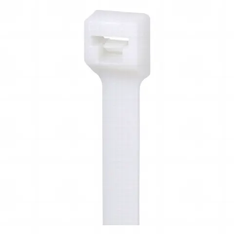 Cincho de Bloqueo de Nylon 6.6, Color Natural, 142 mm largo x 2.5mm ancho, sección transversal en miniatura, 1000 piezas