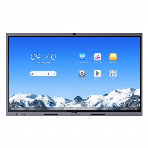 Pantalla Interactiva / 75" / 4K UHD / 50 Puntos Táctiles / Android 14 EDLA / Cámara Web 8 MP / Audio 70 W / NFC / 178° Ángulo de Visión