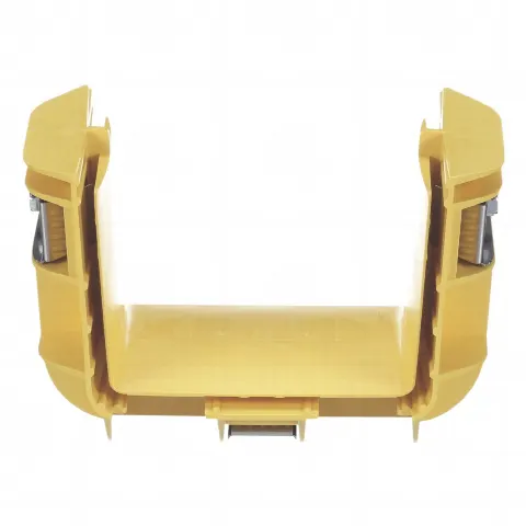 Union Recta Cople, Para Canaleta FiberRunner? 4X4, Color Amarillo