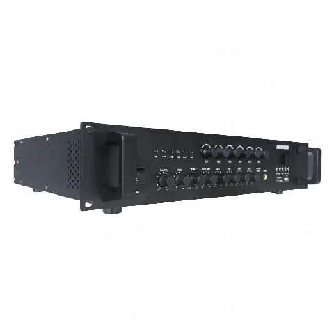 Amplificador de Audio / 240 W / 6 Zonas / 70V/110V / Bluetooth / USB / SD / Rack