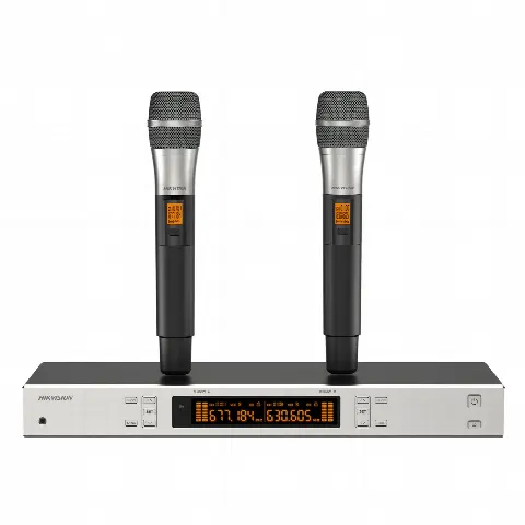 Kit Micrófonos UHF / 2 Canales / True Diversity / 2 Micrófonos de Mano / 821-942 MHz / 8 h