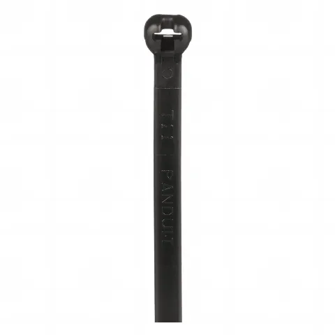 Cincho de Nylon 6.6 Dome-Top®, Con Lengüeta de Bloqueo de Acero Inoxidable, 203 mm largo x 4.7mm ancho, Color Negro, Exterior Resistente a Rayos UV, Paquete de 1000pz
