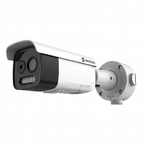 Cámara Bala IP Bi-Espectral / Térmica 160×120 / Óptica 5 MP / IR 80 m (262.5 ft) / Medición Temperatura ±8 °C / VCA 3.0