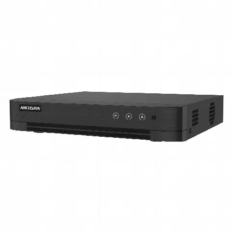DVR Híbrido / 16 Canales TURBOHD + 8 Canales IP / 3K Lite 2560x1440 / Audio Bidireccional por Coaxitron / AcuSense / H.265+ / 1 Bahía HDD hasta 10 TB / Salida Full HD