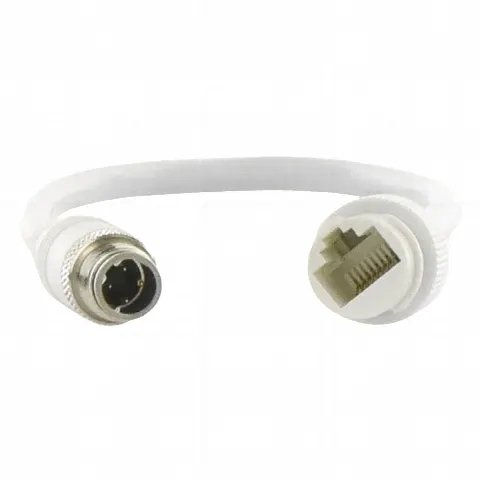 Cable Adaptador M12 a RJ45 / Conector Industrial / Para Sistemas Móviles / Red Ethernet