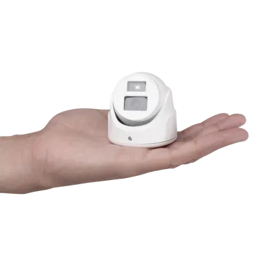 Cámara Turret TURBO HD / 2 Megapixel / Gran Angular 106° / IR EXIR 20 m (65.6 ft) / 4 Tecnologías / IP67 / dWDR / Blanco / Exterior