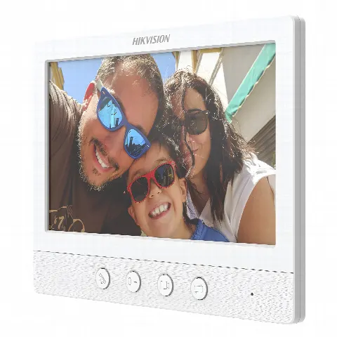Monitor Adicional para Videoportero / Pantalla 7 Pulgadas / Resolución 1024x600 / Botones Mecánicos / Instalación 4 Hilos 100 m (328 ft)