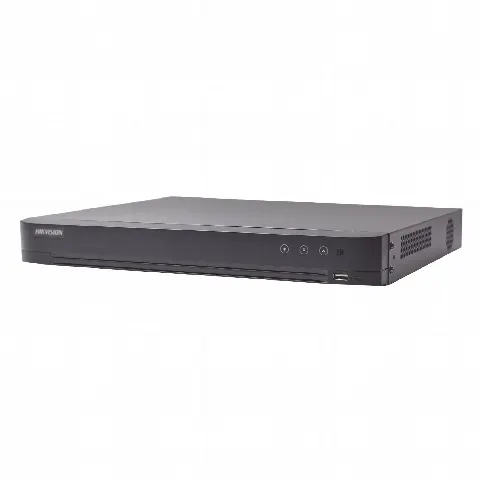 DVR Pentahíbrido / 16 Canales (8 TURBOHD + 8 IP) / 8 Megapixel (4K) / Audio Bidireccional Coaxitron / Reconocimiento Facial / H.265+ / 1 Bahía HDD 10 TB