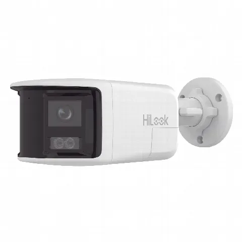Cámara Bala IP / 8 Megapixel / Imagen Panorámica 180° / Dual Light 30 m (98.4 ft) / PoE / Audio Bidireccional / IP67 / Exterior