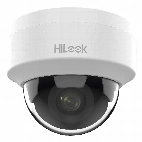 Domo IP / 2 MP 1080p / Lente 2.8 mm 101° / IR 20 m (65.6 ft) / PoE 802.3af / dWDR / H.265+ / Interior