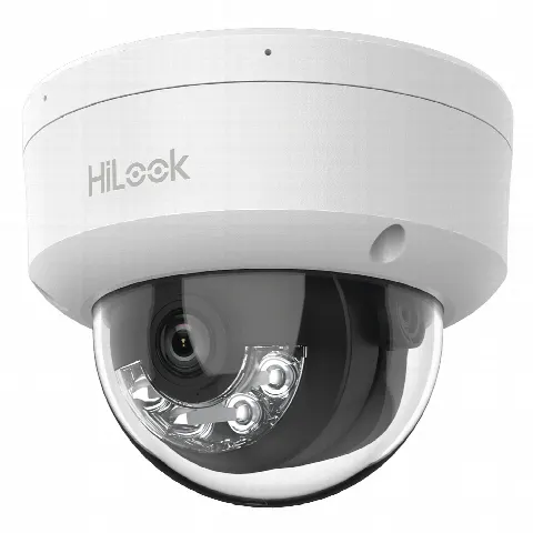 Cámara Domo IP / 4 Megapixel / Dual Light 20 m (65.6 ft) / AcuSense Lite / PoE / Lente 2.8 mm / 104° / Interior