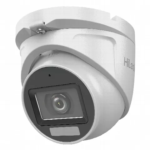 Cámara Turret TURBOHD / 2 Megapixel / Dual Light 30 m (98.4 ft) IR + 20 m (65.6 ft) Luz Blanca / Lente 2.8 mm 100° / IP66 / Audio por Coaxitron / 4 Tecnologías Seleccionables / Exterior