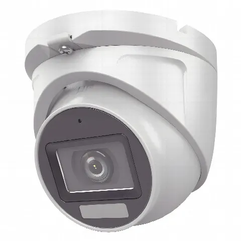 Cámara Turret TURBOHD / 2 Megapixel / Dual Light 30 m (98.4 ft) IR + 20 m (65.6 ft) Luz Blanca / Lente 2.8 mm / 100° de Visión / IP66 / Audio por Coaxitron / 4 en 1 Seleccionable / Exterior