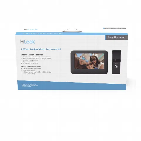 Kit de Videoportero Analógico / Pantalla LCD 7" / Frente de Calle IP65 / Visión Nocturna IR 2 m (6.6 ft) / Audio Bidireccional / Salida de Relé / Exterior