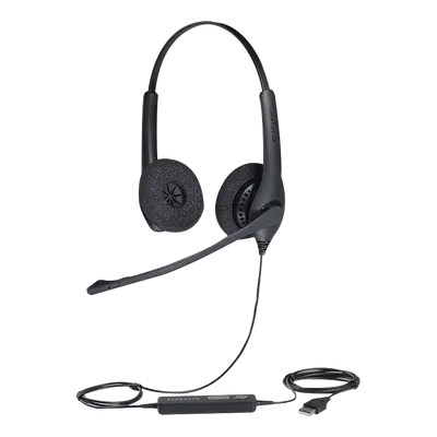 Auricular USB Profesional / Cancelación de Ruido / DSP Audio HD / Brazo Articulado 270° / PeakStop Protección Auditiva / Plug-and-Play