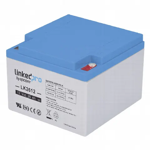 Batería de Respaldo AGM / 12 V / 26 Ah / Vida Útil 5 Años / Terminales M5 / Certificación UL
